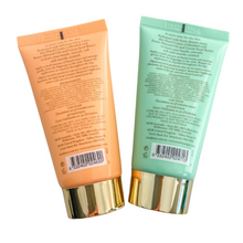 Load image into Gallery viewer, A set of two nourishing, scented hand creams that will leave your hands silky smooth. Enriched with a blend of shea butter, almond and macadamia oils.   Gift set contains:  Sparkling sorbet hand cream 50mL Juicy Blooms hand cream 50mL 
